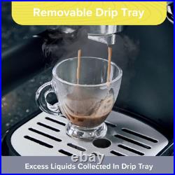 Espresso Coffee Machine / 15 Bar Pressure / 2 Cups Included / 1.2L Water Tank/Du