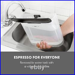 Espresso Coffee Machine Bean to Cup 15 bar Capuccino Milk Frother 1050 W Red