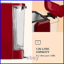 Espresso Coffee Machine Bean to Cups 6 Cappuccino Frother 20 Bar 1350 W Red