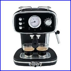 Espresso Coffee Machine Maker 15 Bar Barista Retro 1150W by Cooks Professional