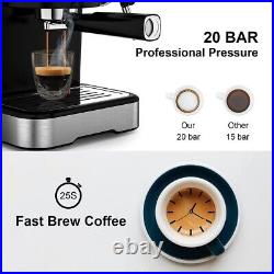 Espresso Coffee Machine, style Coffee/Latte/Cappuccino Machine (Silver)