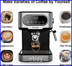 Espresso Coffee Machine, style Coffee/Latte/Cappuccino Machine (Silver)