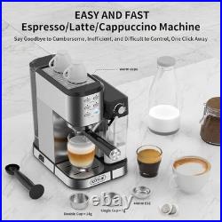 Espresso Coffee Machine with Automatic Milk Frother, 20BarOne-Touch-Coffee