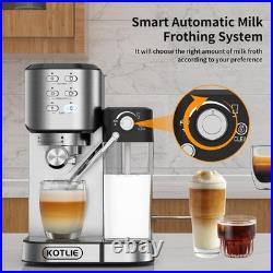 Espresso Coffee Machine with Automatic Milk Frother, 20Bar One-Touch Espresso Coffee Machine with Automatic Milk Frother, 20Bar One-Touch