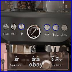 Espresso Coffee Machine with Integrated Bean Grinder & Steam Wand 15 Bar Pressure Espresso Coffee Machine with Integrated Bean Grinder & Steam Wand 15 Bar Pressure