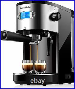 Espresso Coffee Machine with Milk Frother 20 Bar Espresso Maker