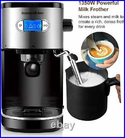 Espresso Coffee Machine with Milk Frother 20 Bar Espresso Maker