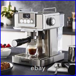 Espresso Coffee Machine with Milk Frother, 20 Bar Pressure 1.8L