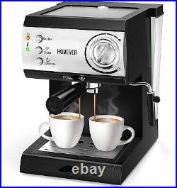 Espresso Coffee Machine with Milk Frother, Pro 15 Bar Traditional Barista Pump