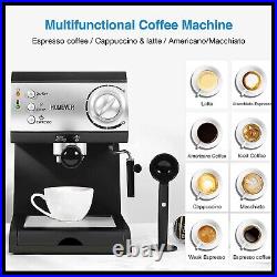 Espresso Coffee Machine with Milk Frother, Pro 15 Bar Traditional Barista Pump Es