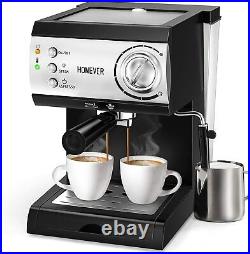 Espresso Coffee Machine with Milk Frother, Pro 15 Bar Traditional Barista Pump Es