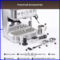 Espresso Coffee Machine with Milk Frother Steam Wand Cappuccino Latte Maker GB