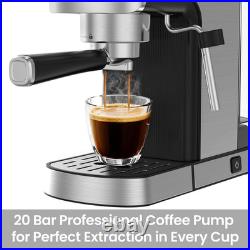 Espresso Machine, Coffee Machine with Steam Frother, 20 Bar Coffee Machine for C Espresso Machine, Coffee Machine with Steam Frother, 20 Bar Coffee Machine for C