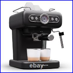 Espresso Machine with Milk Frother Coffee Maker Cappuccino 19 Bar 950W 2 Cups