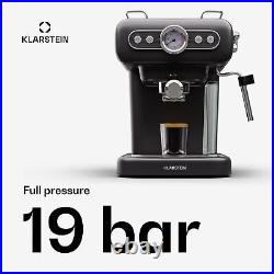 Espresso Machine with Milk Frother Coffee Maker Cappuccino 19 Bar 950W 2 Cups Espresso Machine with Milk Frother Coffee Maker Cappuccino 19 Bar 950W 2 Cups