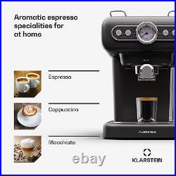 Espresso Machine with Milk Frother Coffee Maker Cappuccino 19 Bar 950W 2 Cups
