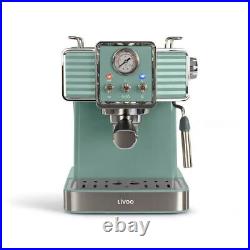 Espresso coffee machine 15 bar 1.5 L. 1350W ground coffee and ESE pods Retro