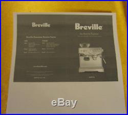 Excellent Breville BES870XL Barista Express Espresso Coffee Machine Works Great