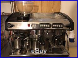Expobar Elegance 2Group Espresso Machine with Integrated Grinder + infrico Stand