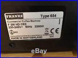 FRANKE FLAIR Commercial BEAN TO CUP COFFEE / ESPRESSO MACHINE, FULLY AUTOMATIC