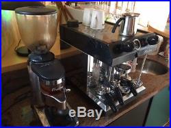 Frachino Baby Espresso Machine and Grinder Stainless / Black