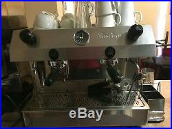 Fracino espresso machine with two group heads, steam arm and instant hot water