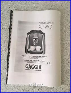 Gaggia Cappuccino Latte Xtwo X2 One Touch Espresso Coffee Machine Auto Beantocup