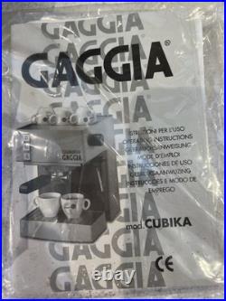 GAGGIA Cubika Coffee Machine & Frother Made in Italy Rare
