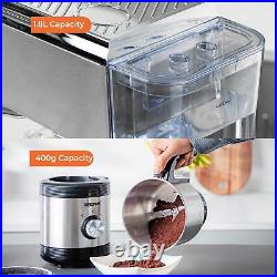 GEEPAS 15 Bar Espresso Cappuccino Coffee Machine & 450W Coffee Spice Grinder Set