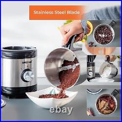 GEEPAS 15 Bar Espresso Cappuccino Coffee Machine & 450W Coffee Spice Grinder Set