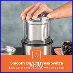 GEEPAS 20 Bar Espresso Coffee Machine & 200W Coffee Spice Grinder Combo Set