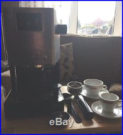 Gaggia CLASSIC Espresso Cappuccino Coffee Machine Brushed Chrome With Extras