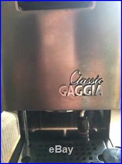 Gaggia CLASSIC Espresso Cappuccino Coffee Machine Brushed Chrome With Extras