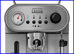 Gaggia Carezza Deluxe Freestanding Espresso Coffee Machine with Milk Frother
