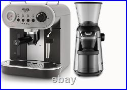 Gaggia Carezza Deluxe Manual Espresso Coffee Machine + MD15 Coffee Bur Grinder
