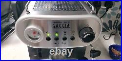 Gaggia Carezza Deluxe Manual Espresso Coffee Machine Maker Black & Silver