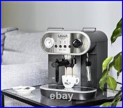 Gaggia Carezza Deluxe Professional Espresso Coffee Machine Black & Silver BNIB