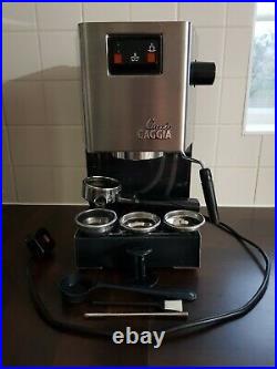 Gaggia Classic 2 Cups Espresso Coffee Machine 2008 Stainless Steel