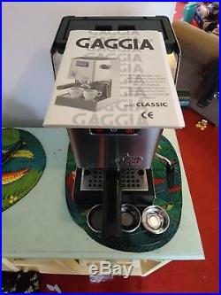 Gaggia Classic 2 Cups Espresso Machine brushed steel coffee machine