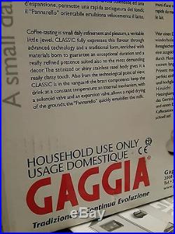 Gaggia Classic 2 cups espresso coffee machine stainless steel great condition