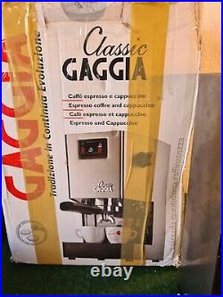 Gaggia Classic Coffee Machine Espresso boxed with instructions