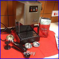 Gaggia Classic Espresso 2 Cup coffee machine s'less steel 1300w v. Gd condition