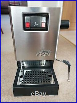 Gaggia Classic Espresso Coffee Machine + Rancilio steam. Boxed + lots of extras