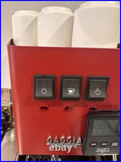 Gaggia Classic Evo Pro 2023 Expresso Coffee Machine In Excellent Condition. Red Gaggia Classic Evo Pro 2023 Expresso Coffee Machine In Excellent Condition. Red
