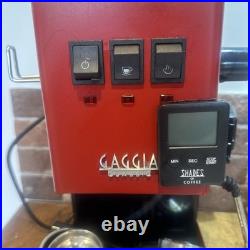 Gaggia Classic Evo Pro 2023 Expresso Coffee Machine In Excellent Condition. Red