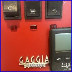 Gaggia Classic Evo Pro 2023 Expresso Coffee Machine In Excellent Condition. Red