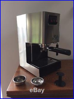 Gaggia Classic espresso coffee machine, Made in Italy, 1300 watt stainless steel