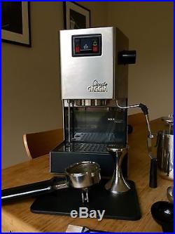 Gaggia Classic espresso coffee machine and kit