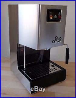 Gaggia Classic espresso coffee machine, boxed, with accessories