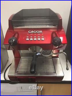 Gaggia GD Compact Red 1 Group Commercial Coffee Espresso Machine Maker